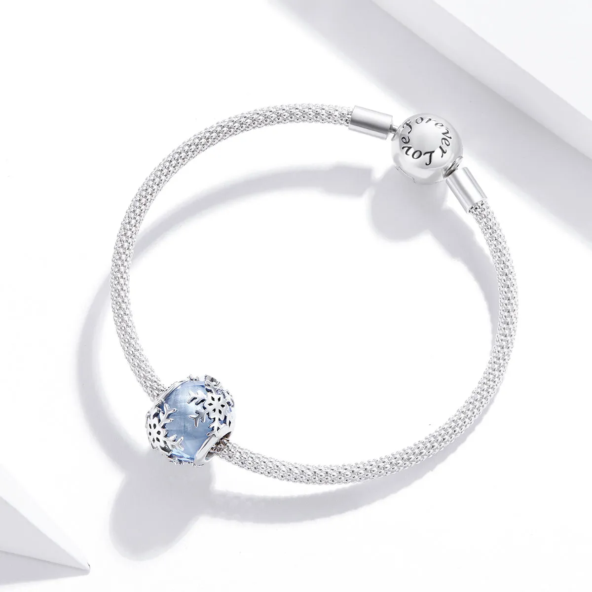 Pandora Style Crystal Snowflake Charm - SCC1666