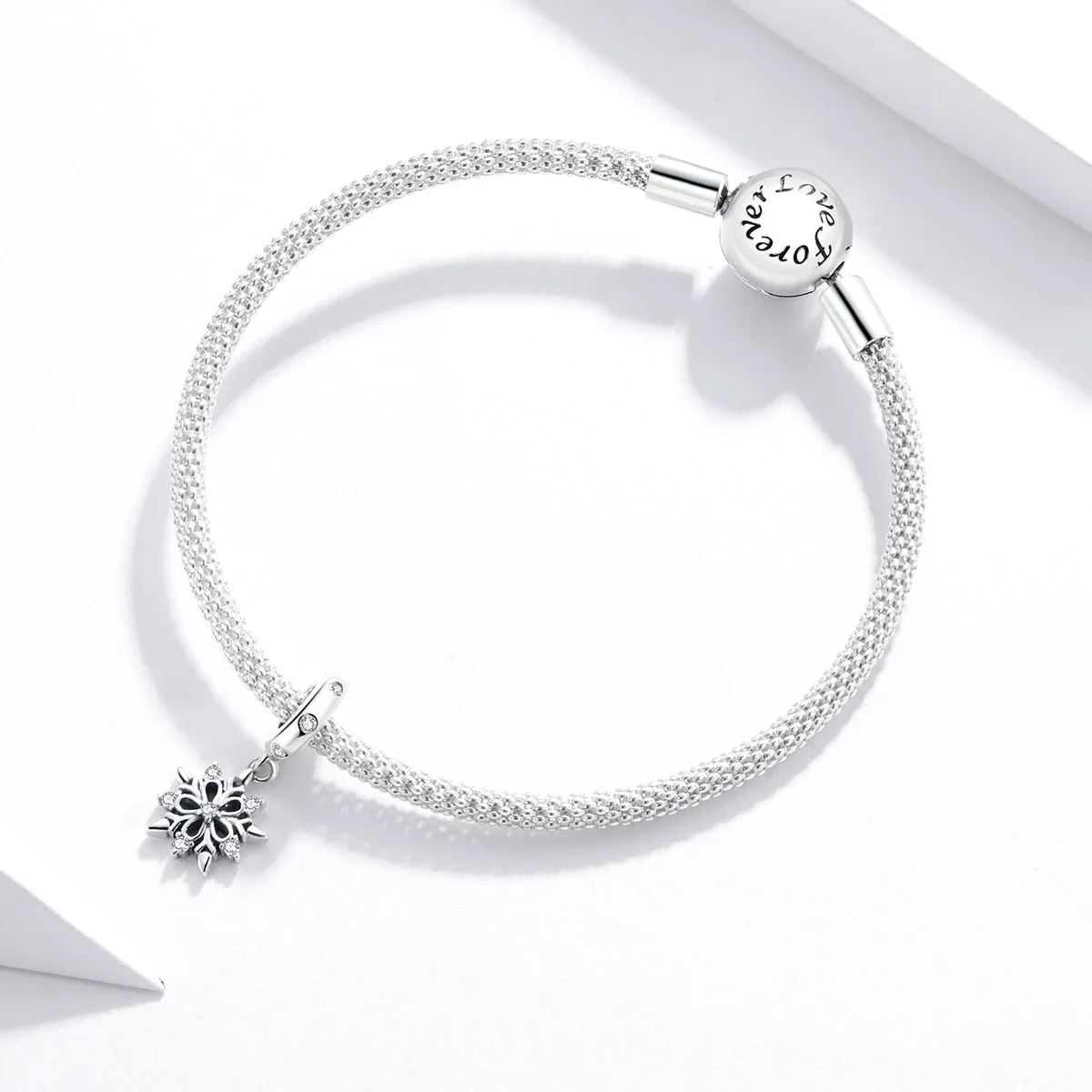 Pandora Style Crystal Snowflake Dangle - SCC1649
