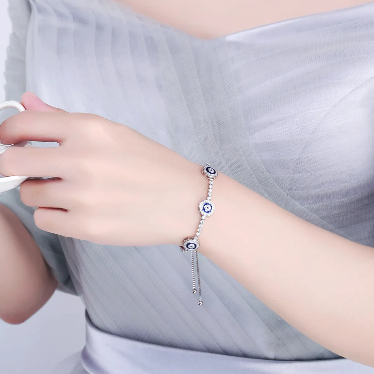 Pandora Style Silver Guardian bracelet - SCB002