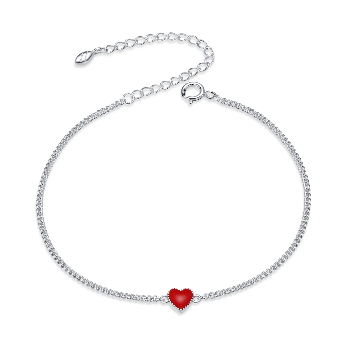 Pandora Style Silver Heart bracelet - SCB182