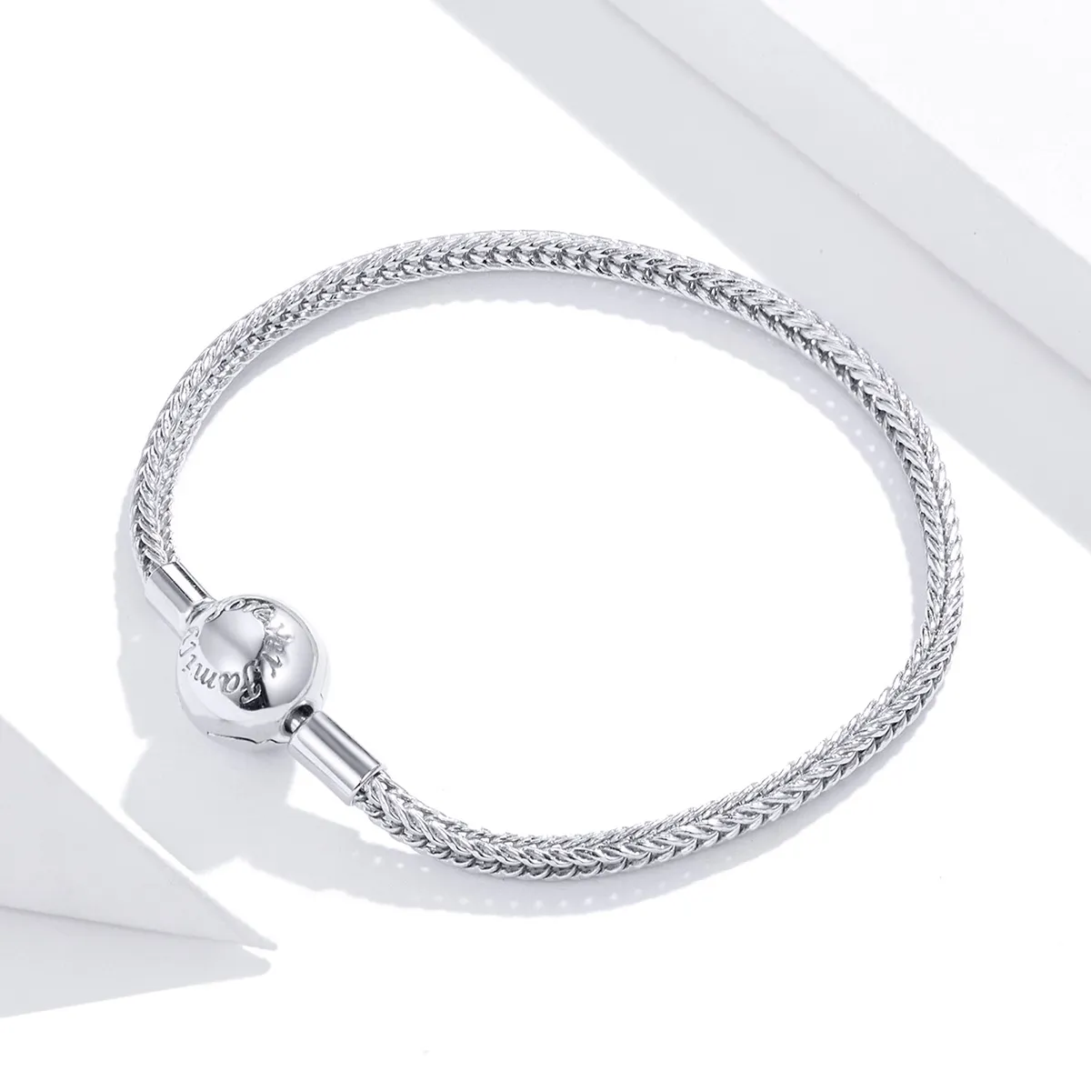 Pandora Style Silver love forever snake chain bracelet - SCB201