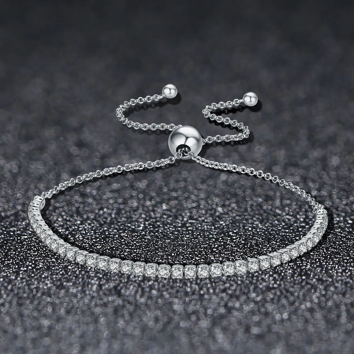 Pandora Style Silver Lovingly bracelet - SCB029