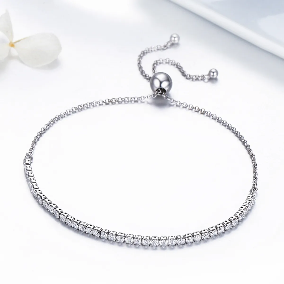 Pandora Style Silver Lovingly bracelet - SCB029