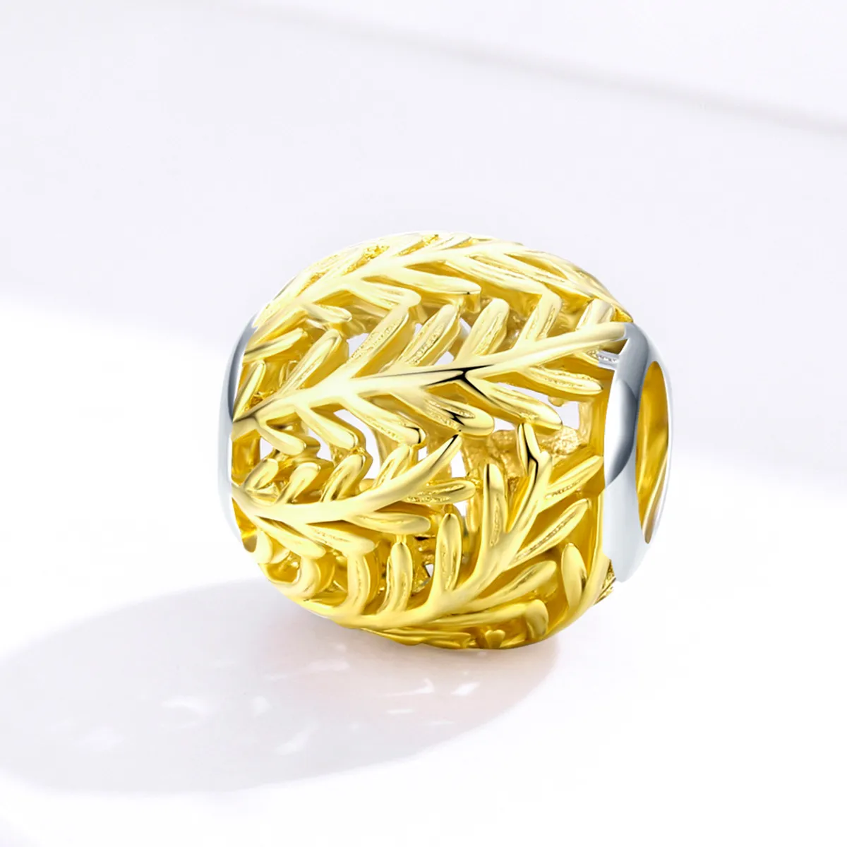 Pandora Style 18ct Gold Plated branches and leaves Charm - SCC1332
