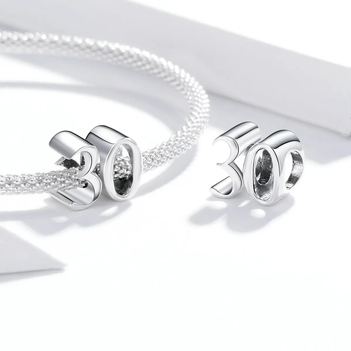Pandora Style Silver 30Th Birthday Charm - SCC1622