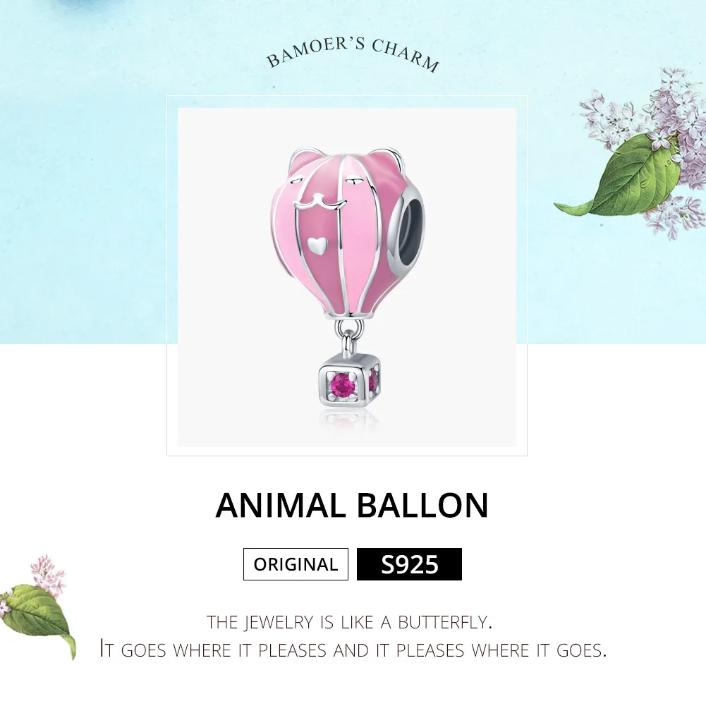 Pandora Style Silver Animal Ballon Charm - SCC1378