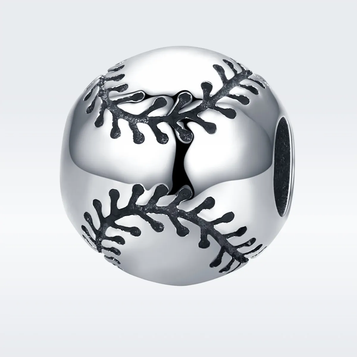 Pandora Style Silver Baseball Passion Charm - SCC449