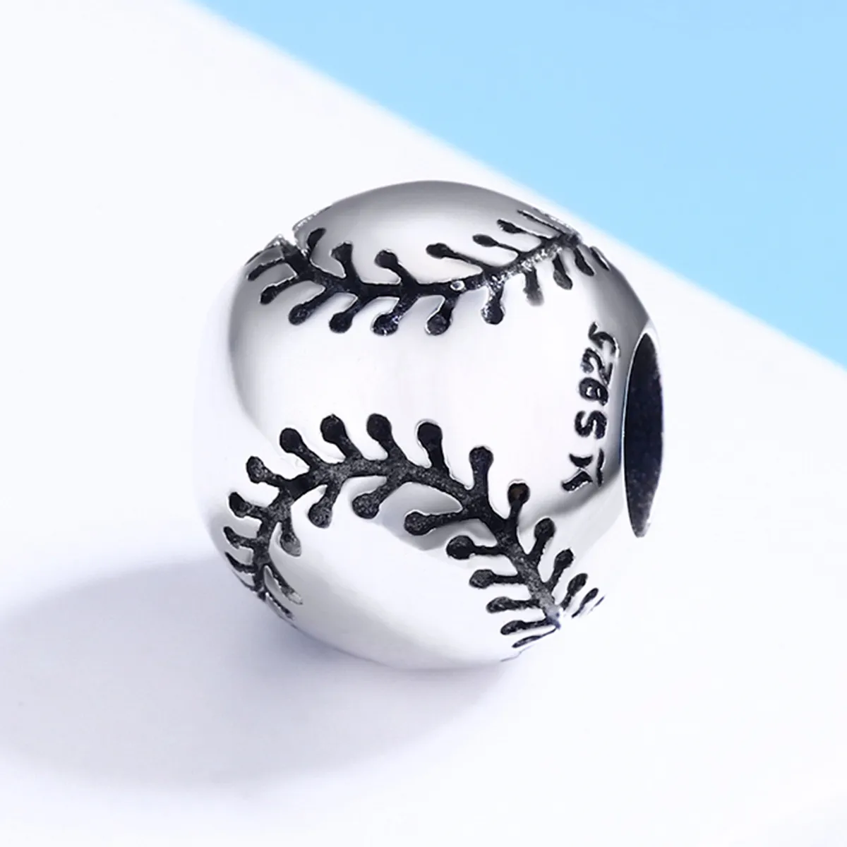 Pandora Style Silver Baseball Passion Charm - SCC449