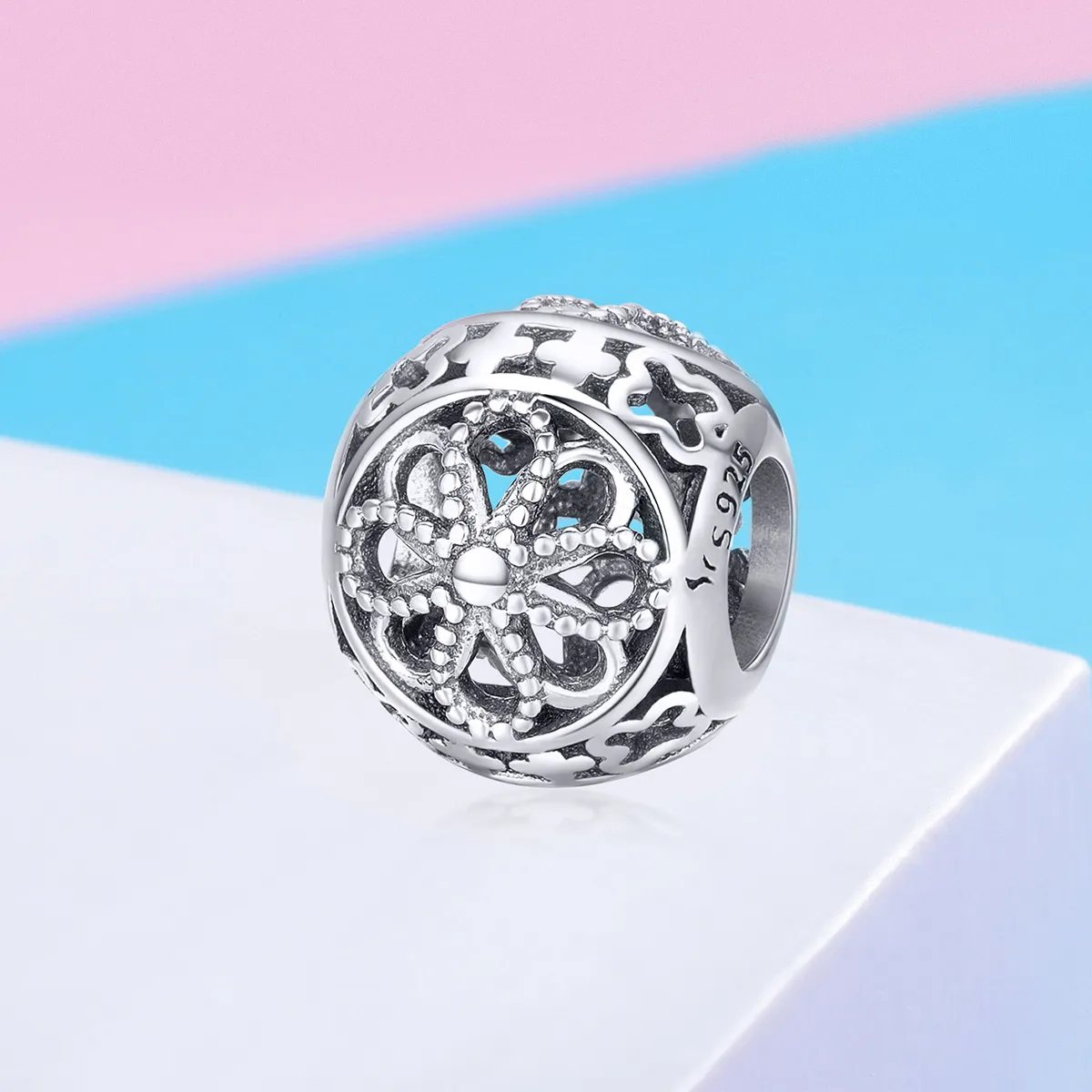 Pandora Style Silver Blossoms Charm - SCC899