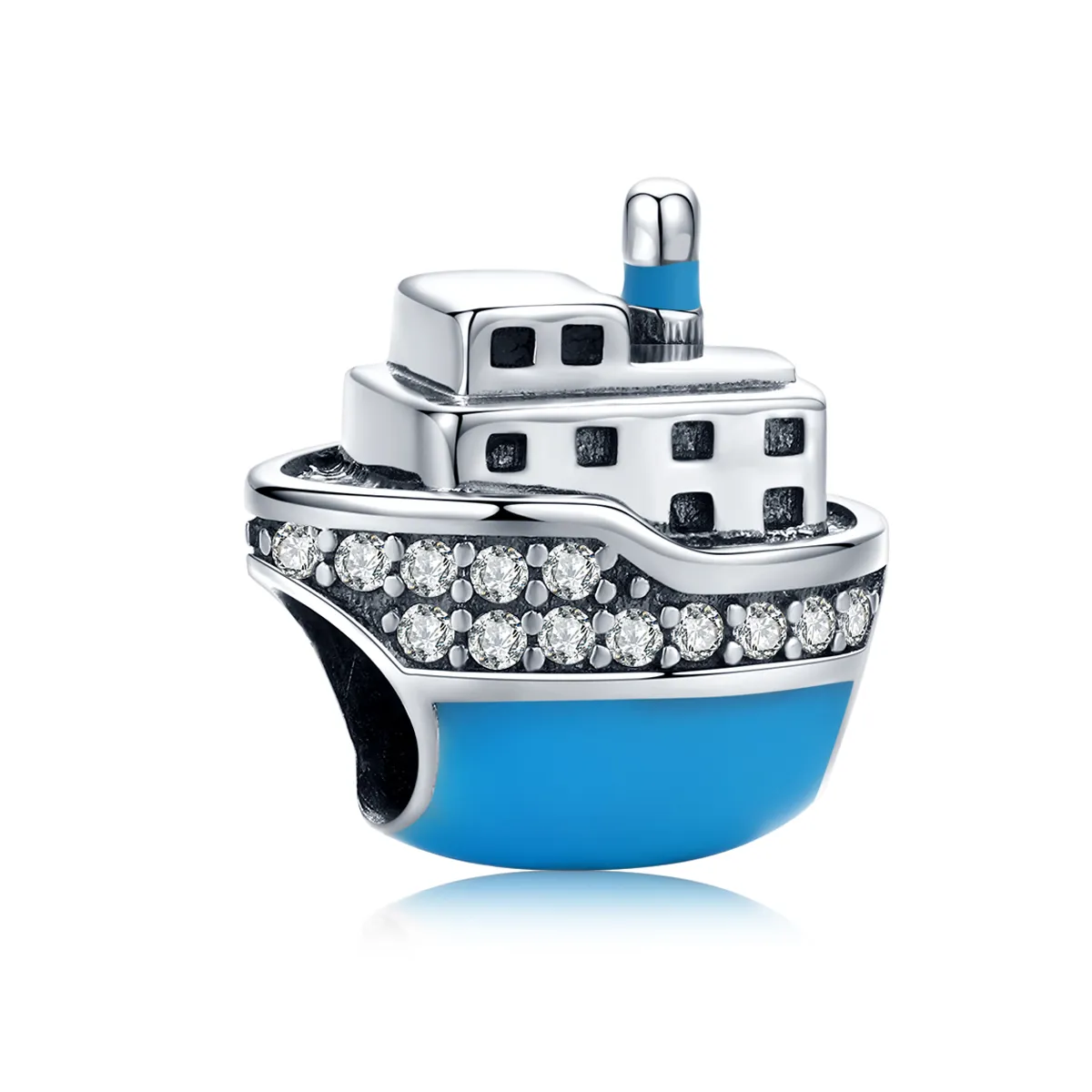 Pandora Style Silver Boat Charm - SCC1379