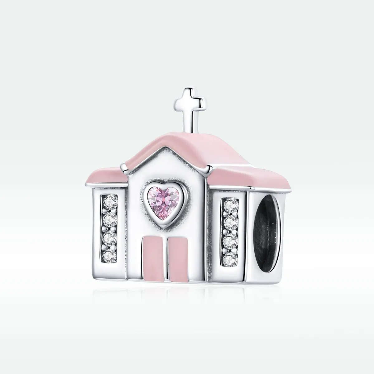 Pandora Style Silver Church Charm - SCC1810