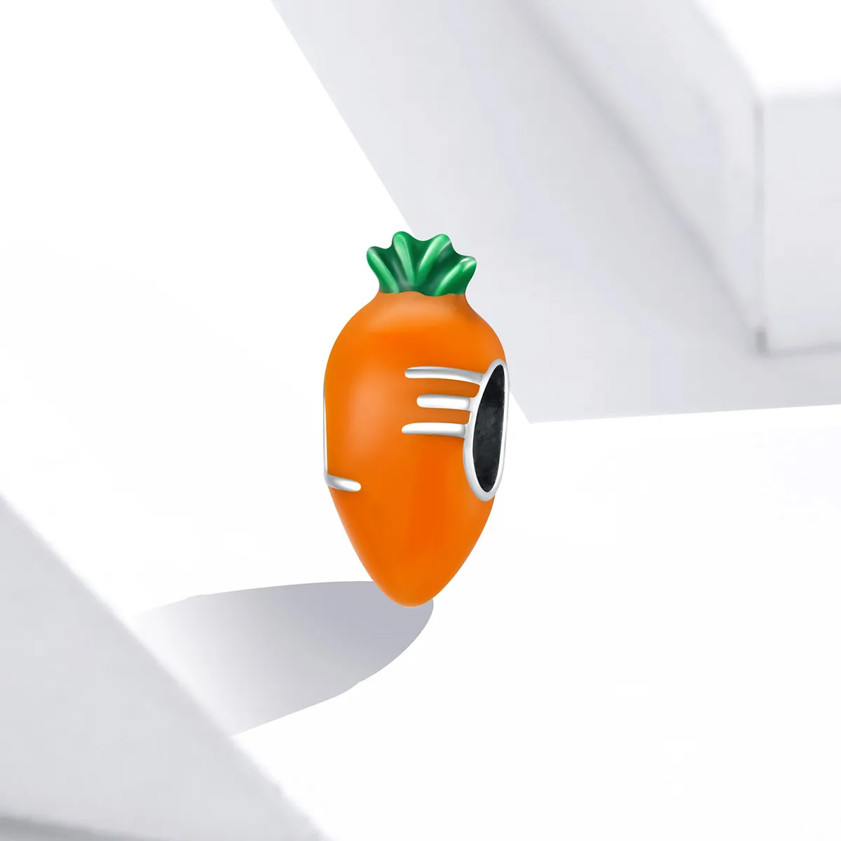 Pandora Style Silver Cute Carrot Charm - SCC1591