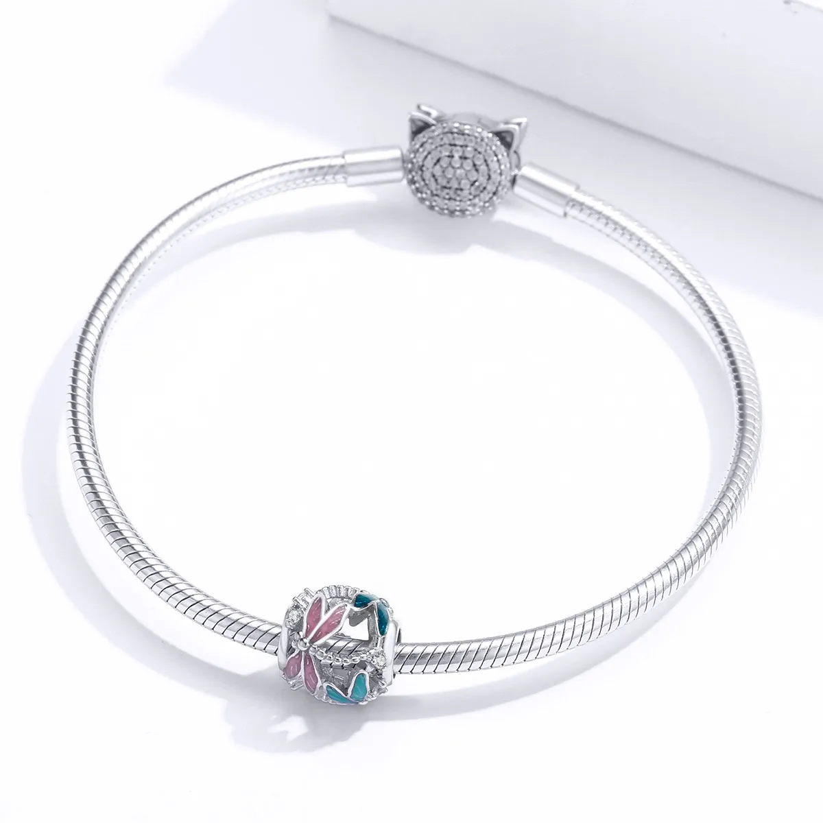 Pandora Style Silver Dragonfly Charm - BSC198