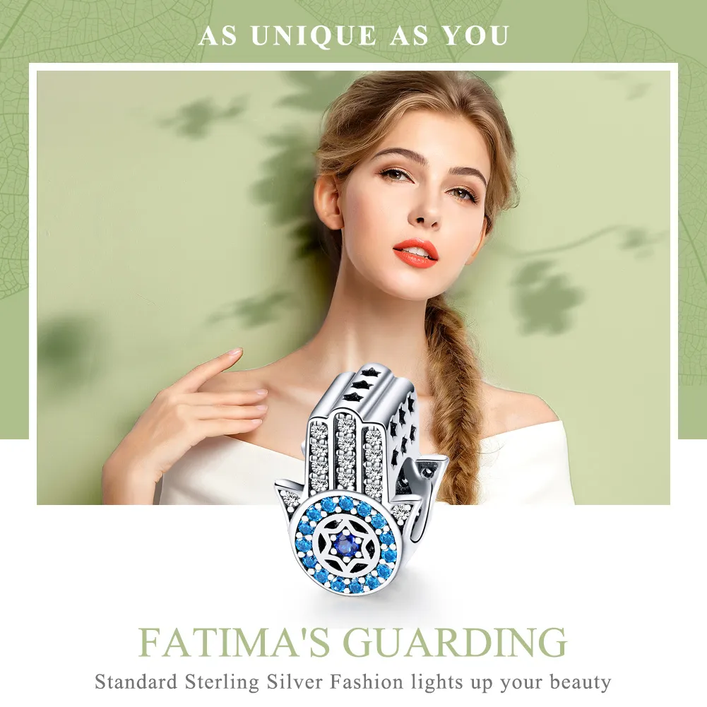 Pandora Style Silver Fatima'S Guardian Charm - SCC721