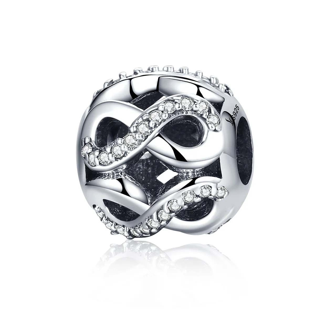 Pandora Style Silver Infinity Charm - SCC141