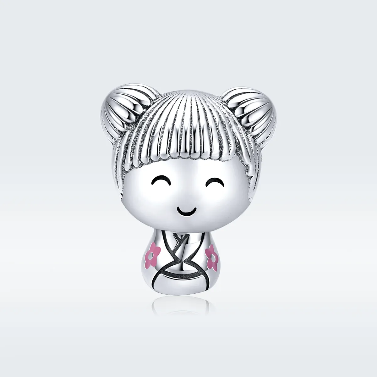 Pandora Style Silver Japanese Doll Charm - SCC1455