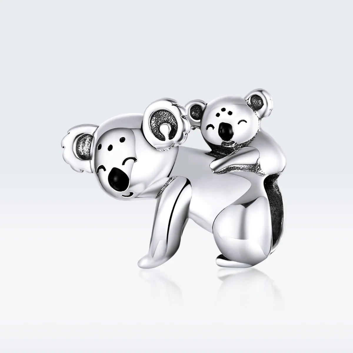 Pandora Style Silver Koala With Kid Charm - BSC260