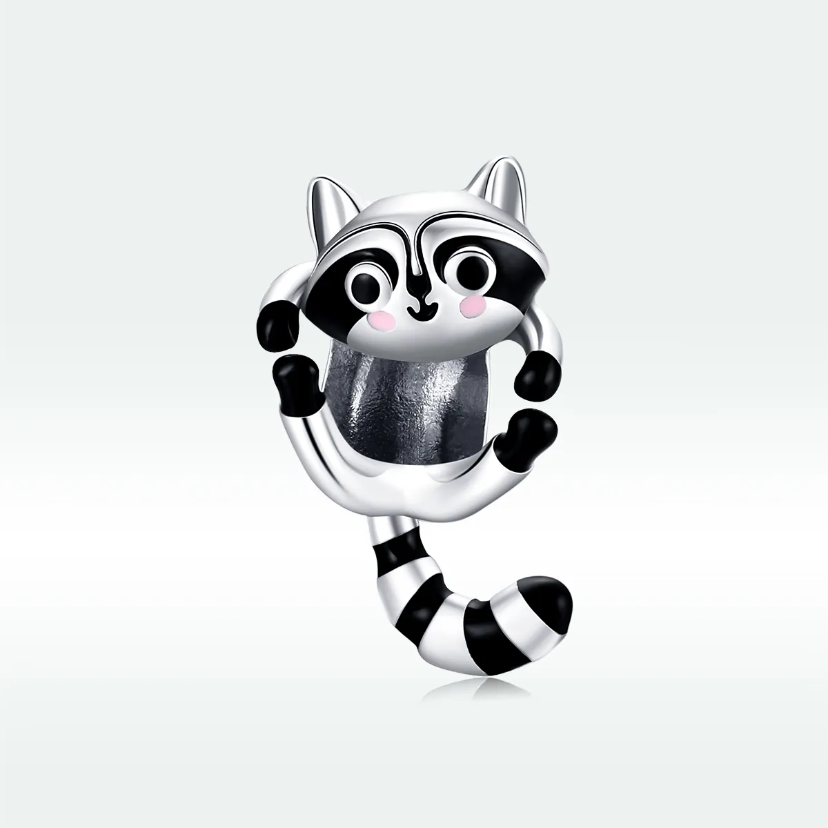 Pandora Style Silver Little Raccoon Charm - BSC403