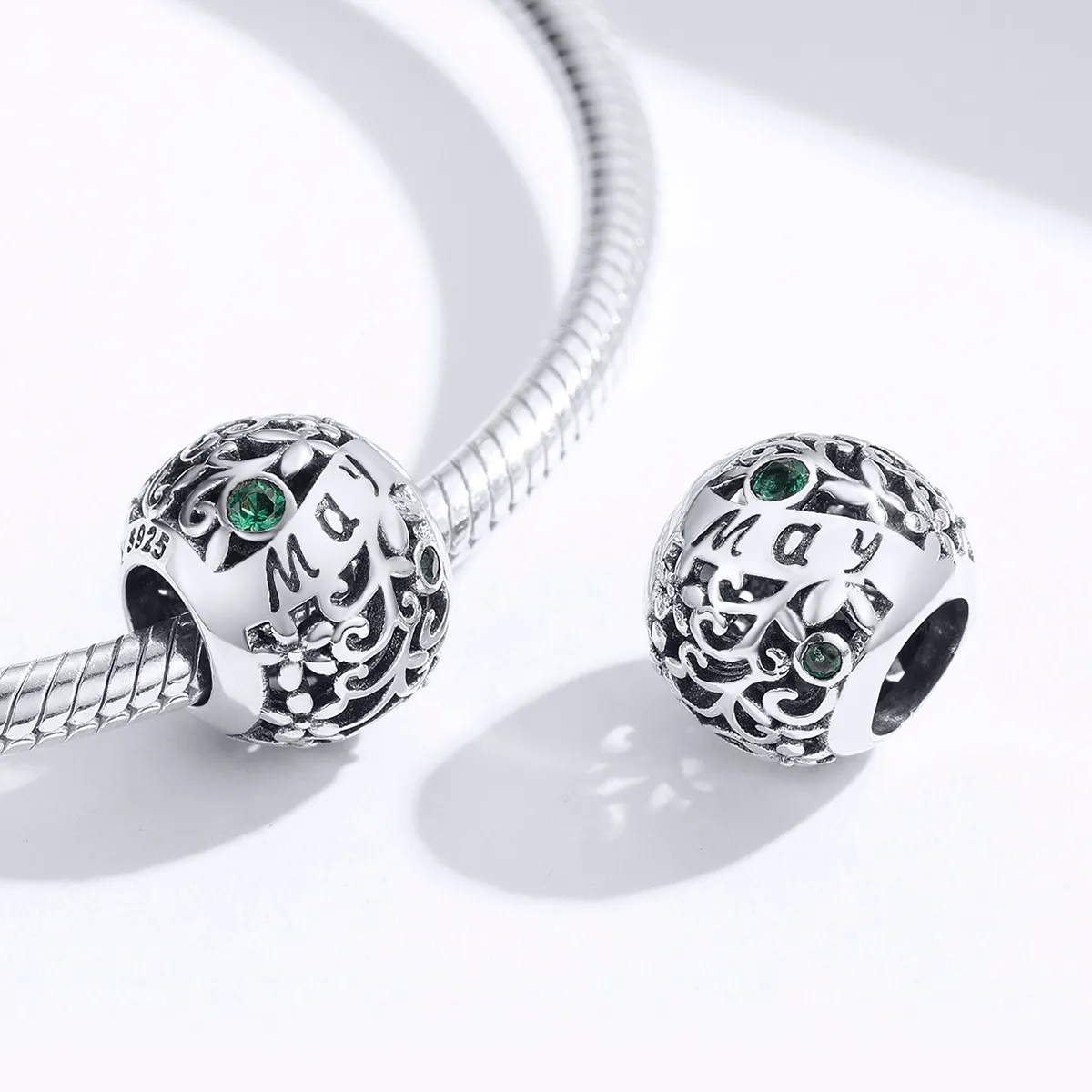 Pandora Style Silver May Birthstone Charm - SCC1385-5
