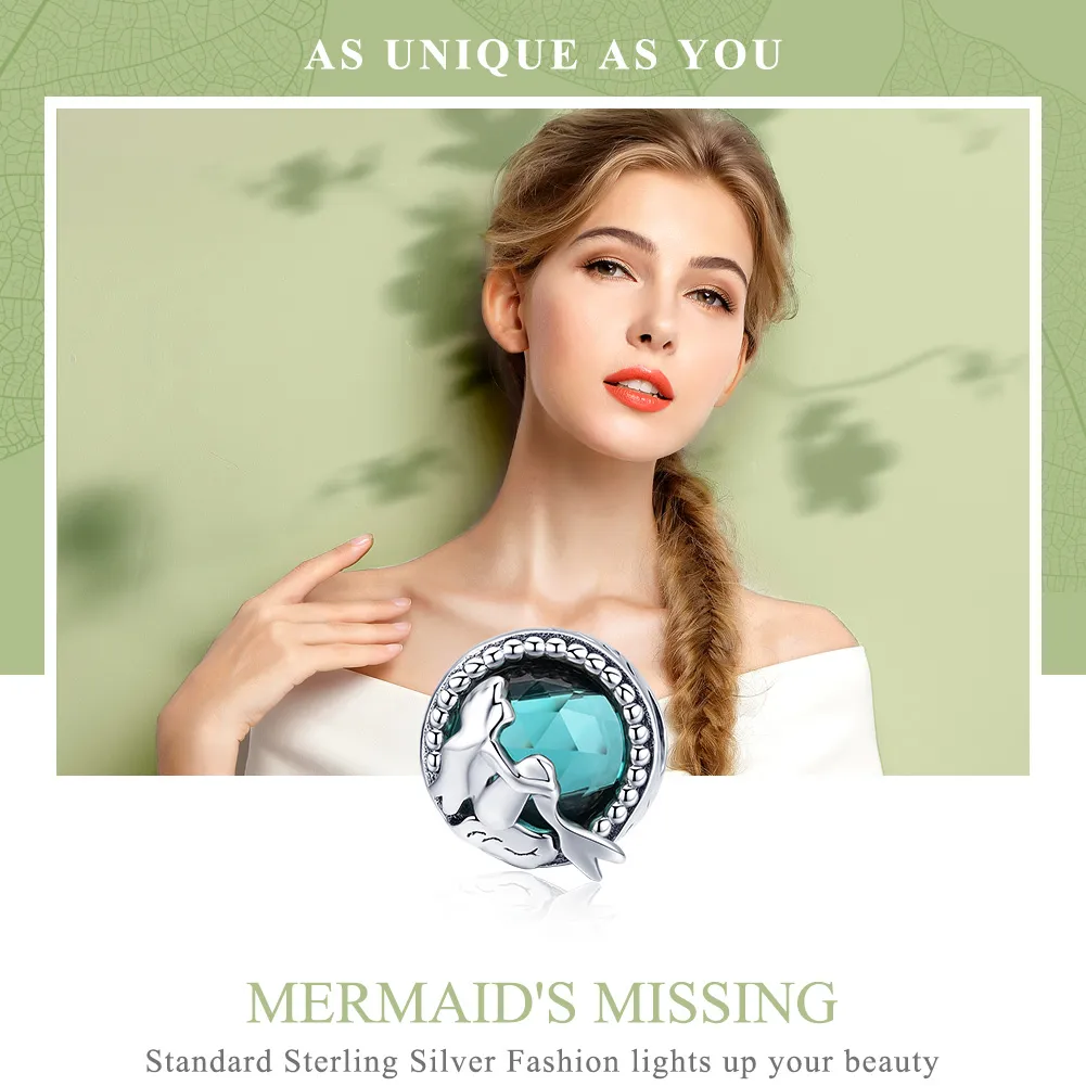 Pandora Style Silver Mermaid'S Missing Charm - SCC894