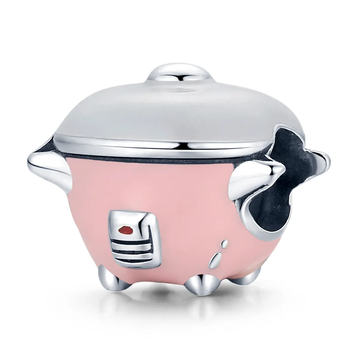 Pandora Style Silver Mini Rice Cooker Charm - SCC1862