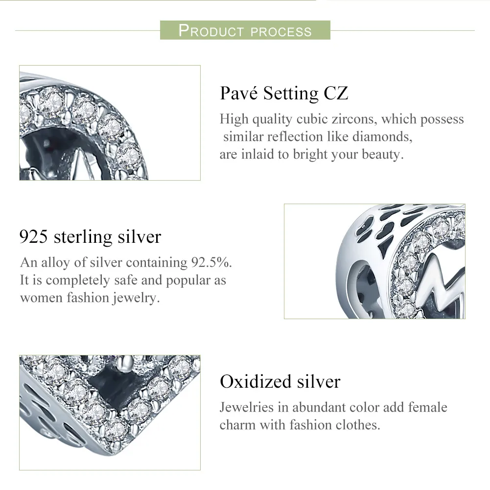 Pandora Style Silver Mom Charm - SCC395