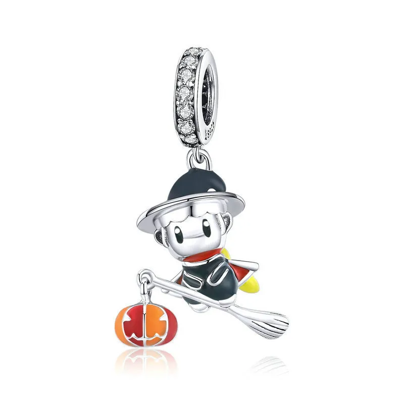 Pandora Style Silver Witch Charm - BSC240