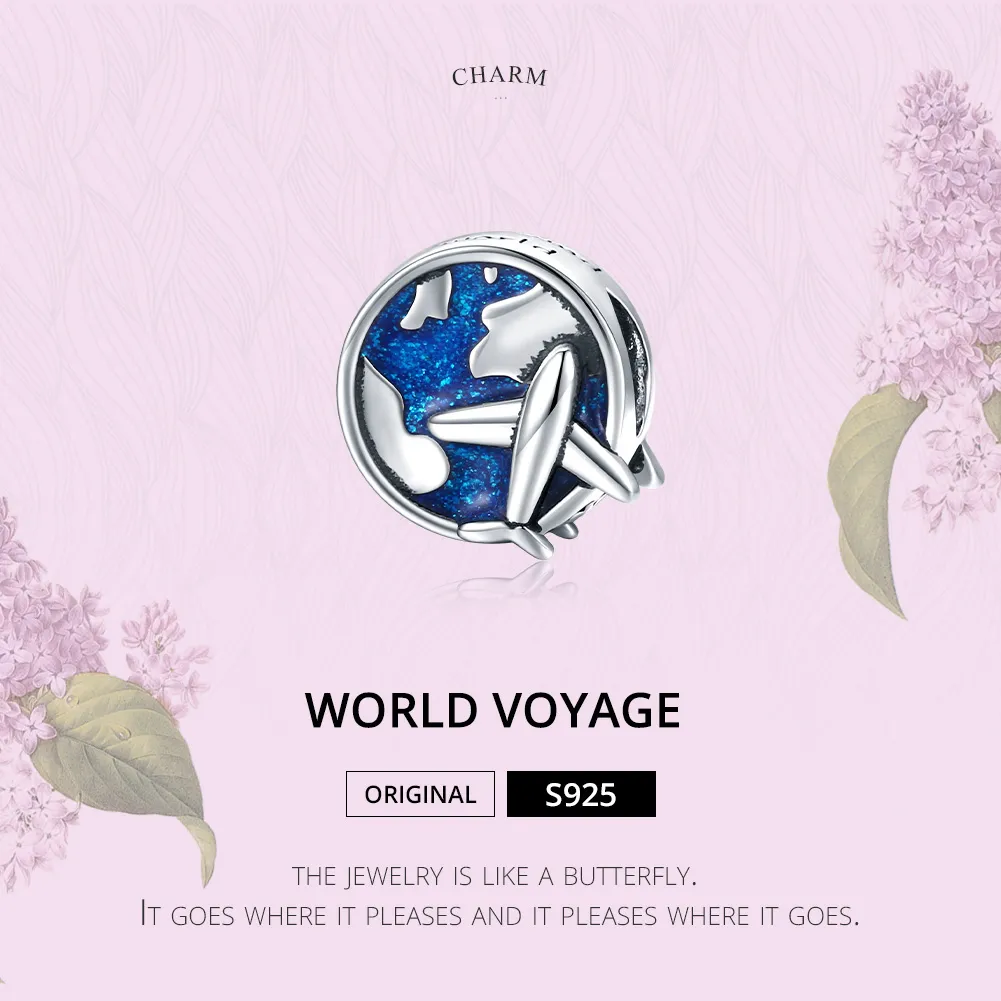Pandora Style Silver World Voyage Charm - SCC1568