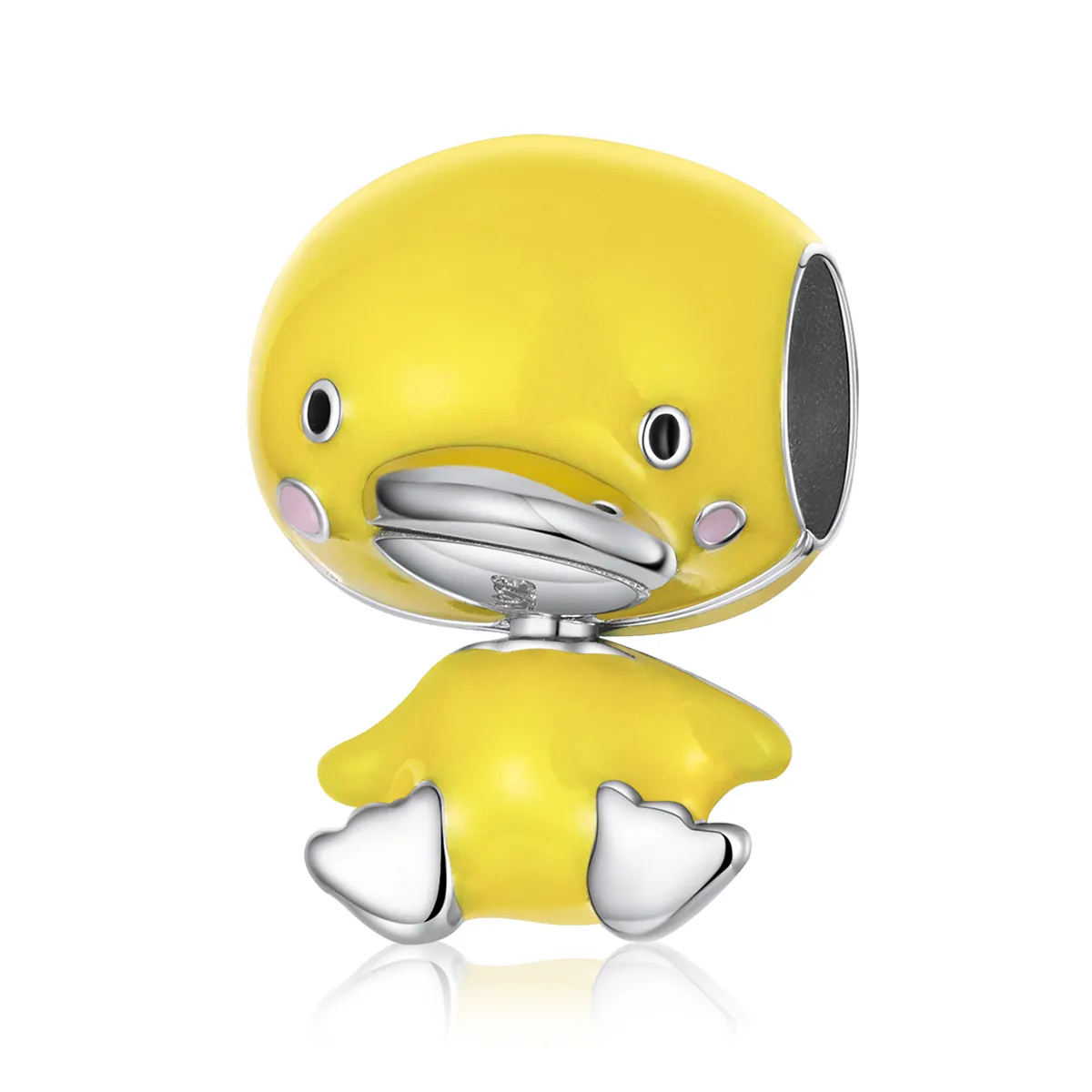 Pandora Style Silver Yellow Duck Charm - SCC1501