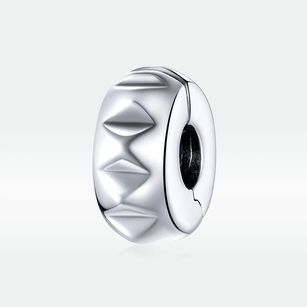 Pandora Style Silver Rivet Clip - SCC1780