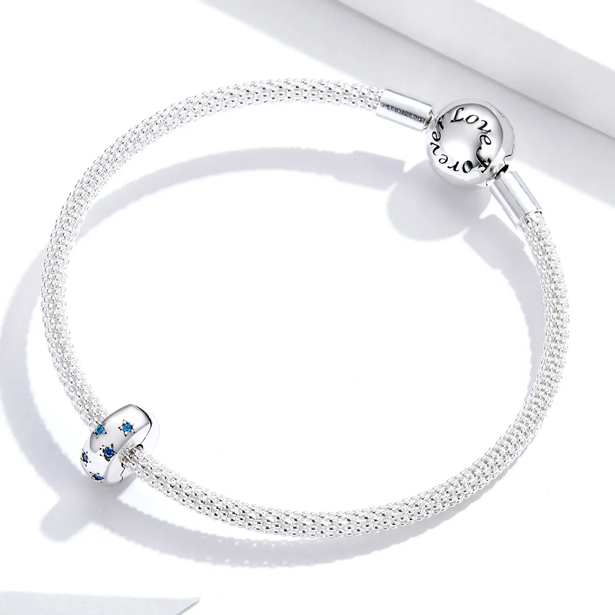 Pandora Style Silver Waves In The Sun Clip - BSC253