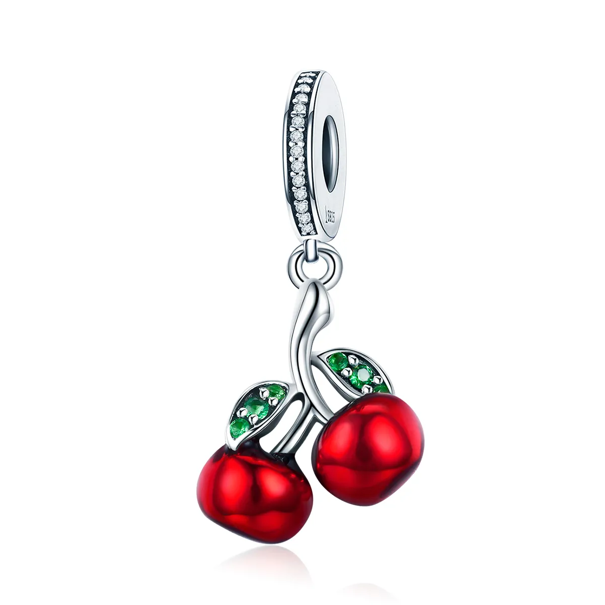 Pandora Style Silver Summer Cherries Dangle - SCC784