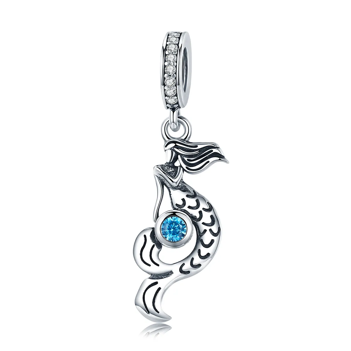 Pandora Style Silver The Thought of Mermaids Dangle - SCC824