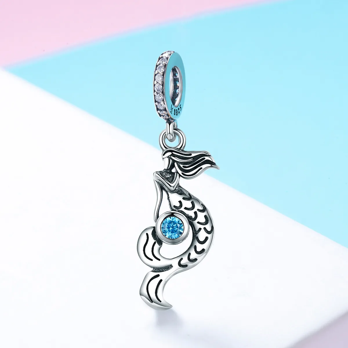 Pandora Style Silver The Thought of Mermaids Dangle - SCC824