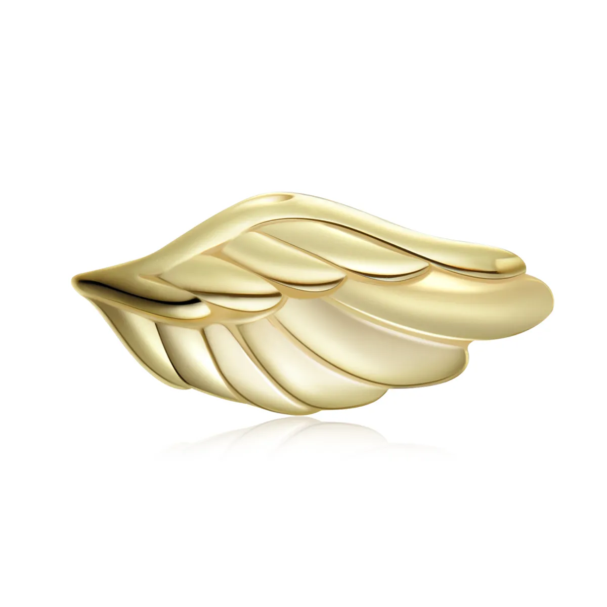 Pandora Style 18ct Gold Plated Wing Stud Earrings - SCE1092
