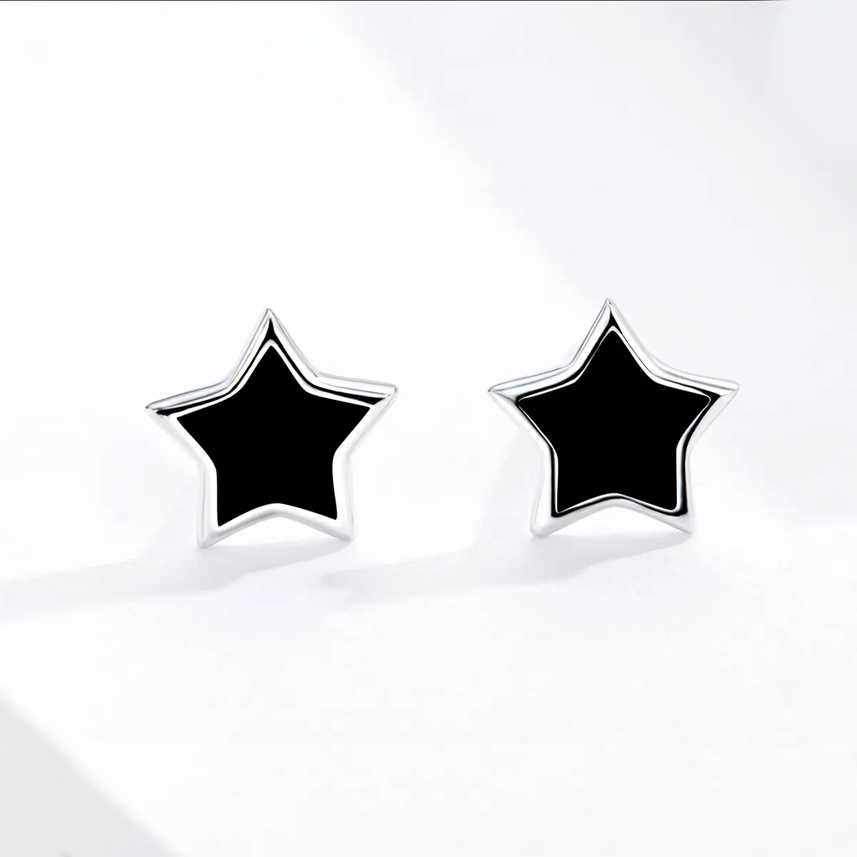 Pandora Style Silver Stars Stud Earrings - BSE275