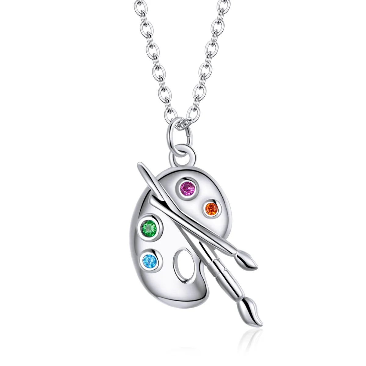 Pandora Style Silver Artistic Life Pendant Necklace - SCN457