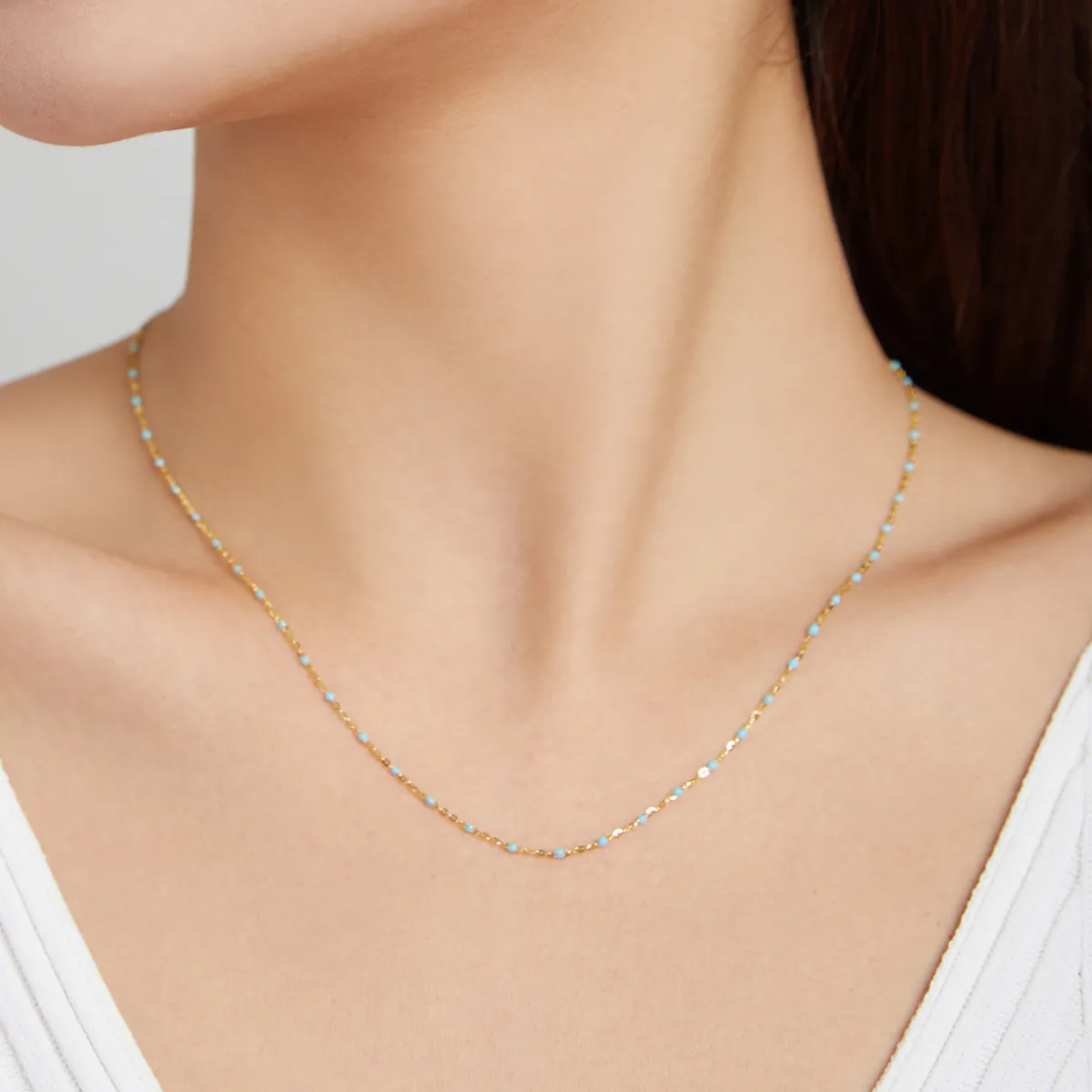 Pandora Style Silver Bohmian Necklaces Chain - SCN452