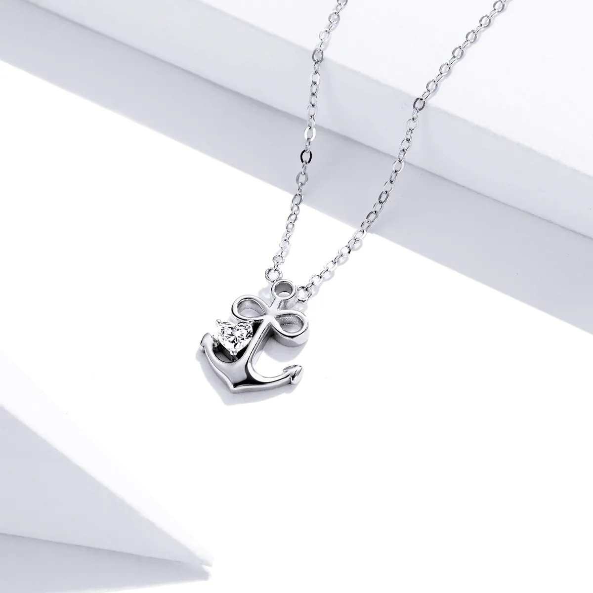 Pandora Style Silver Loyal Love Pendant Necklace - SCN458