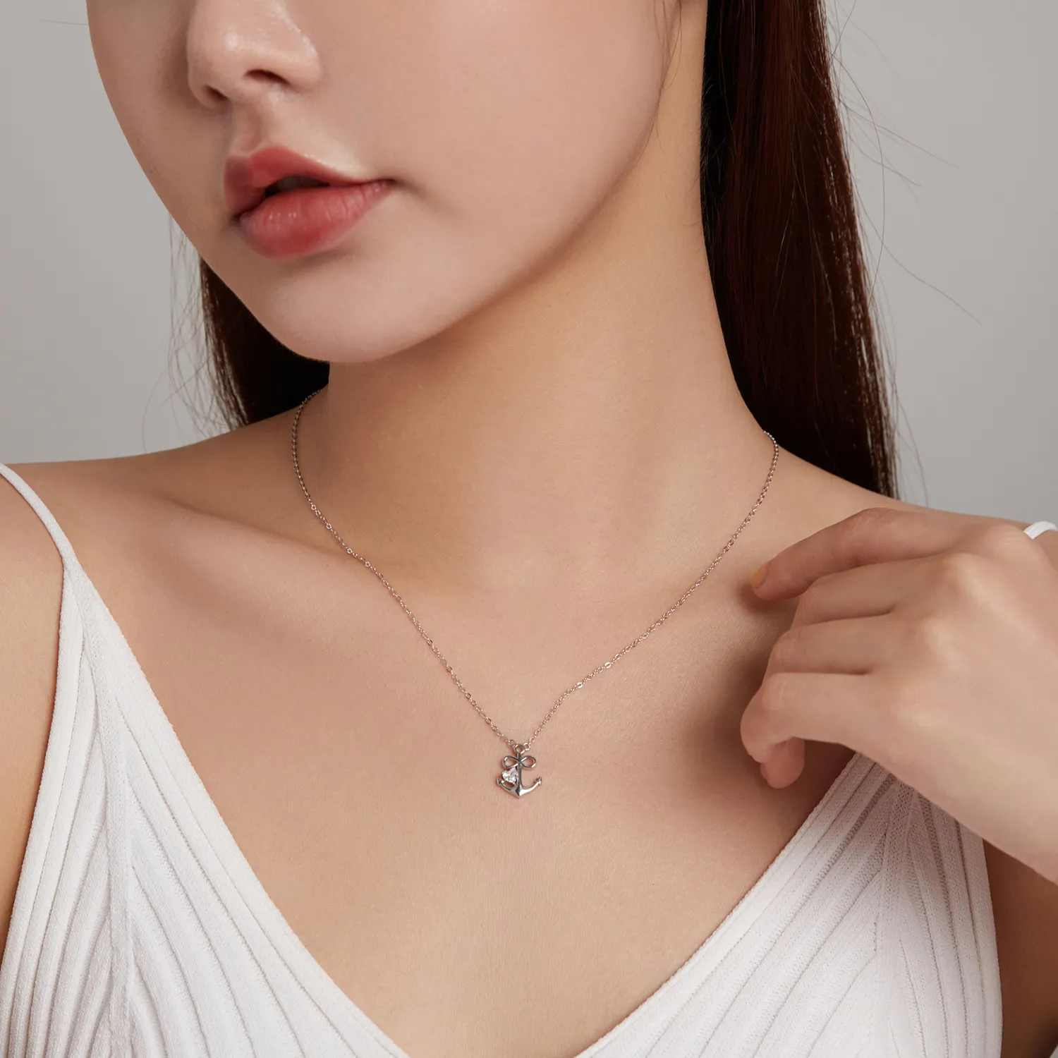 Pandora Style Silver Loyal Love Pendant Necklace - SCN458