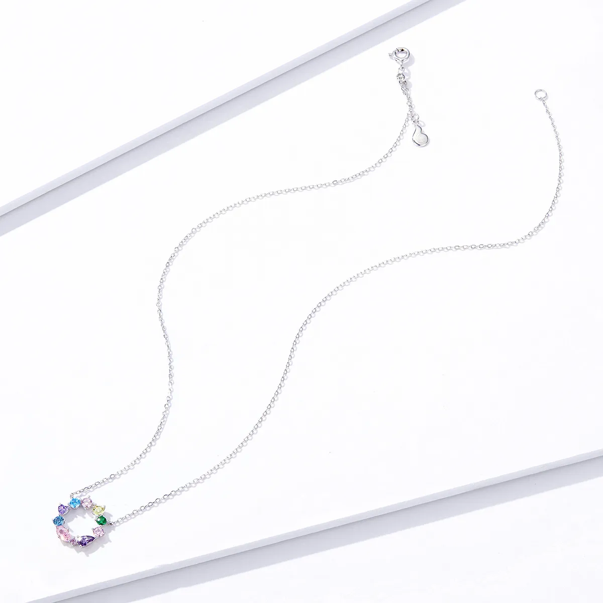 Pandora Style Silver Lucky Wreath Pendant Necklace - BSN178