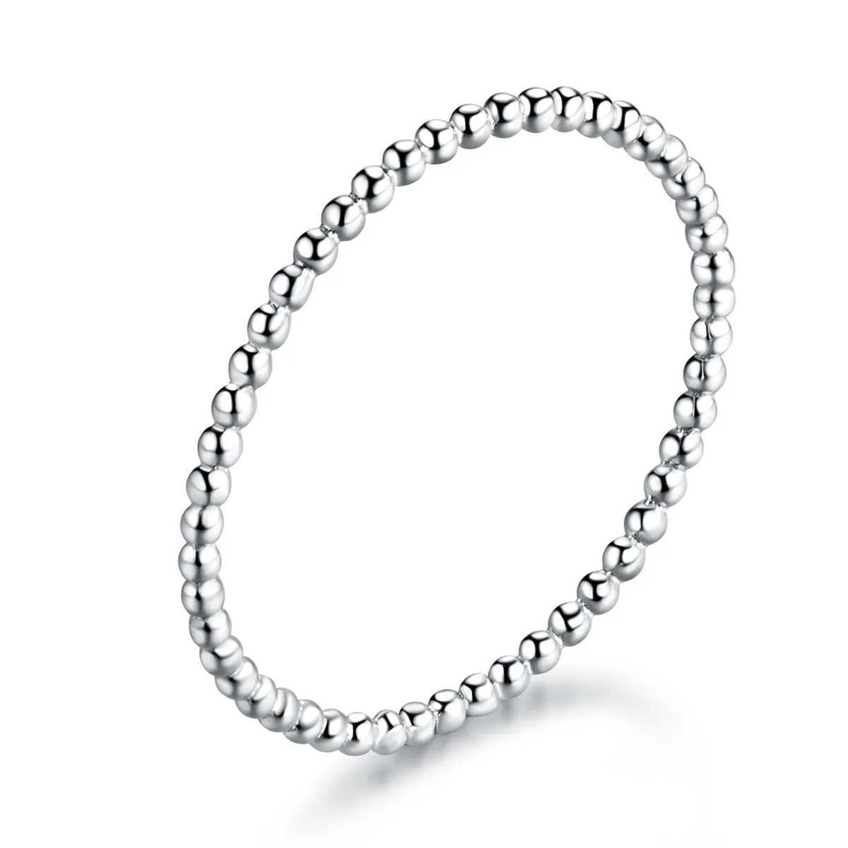 Pandora Style Silver Beaded Ring - SCR574