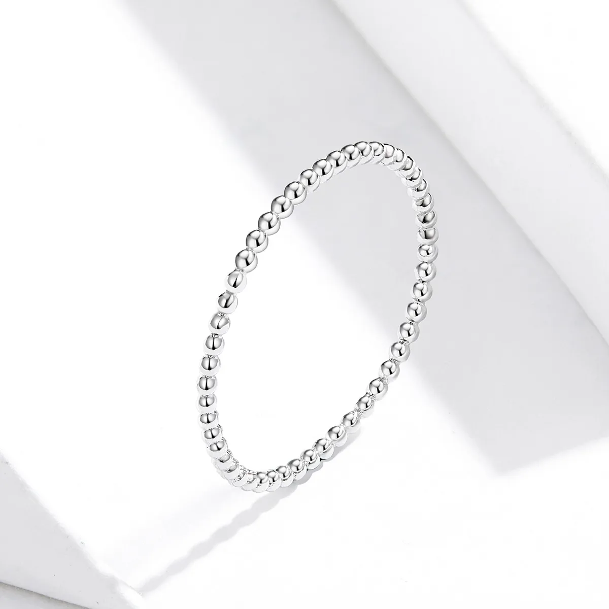 Pandora Style Silver Beaded Ring - SCR574
