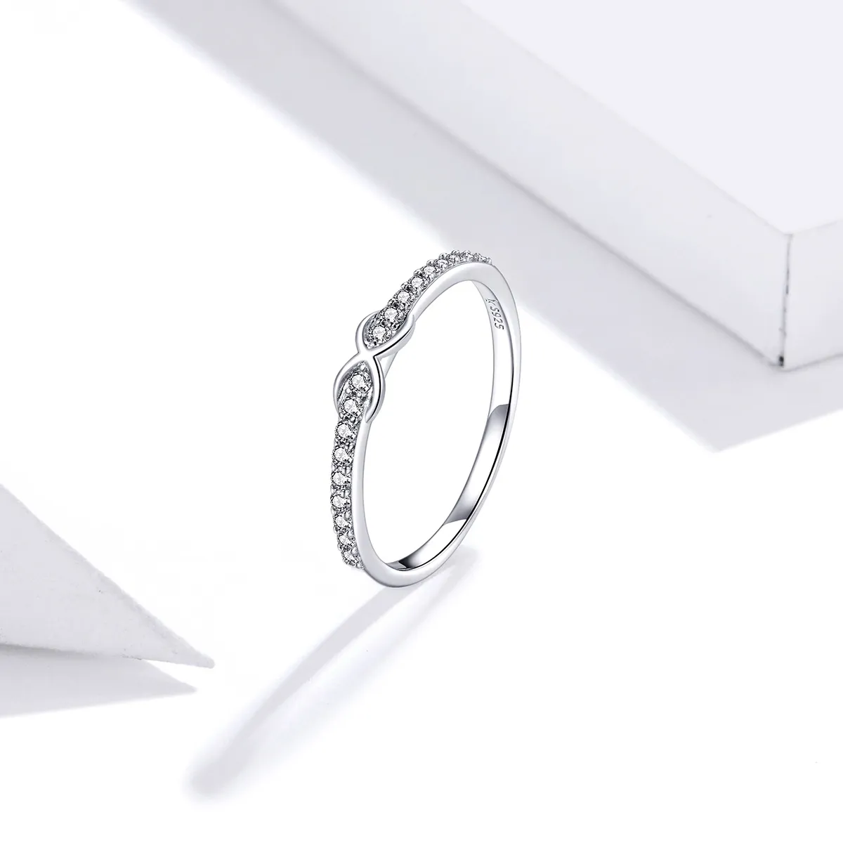 Pandora Style Silver Promises For Her Ring - SCR691