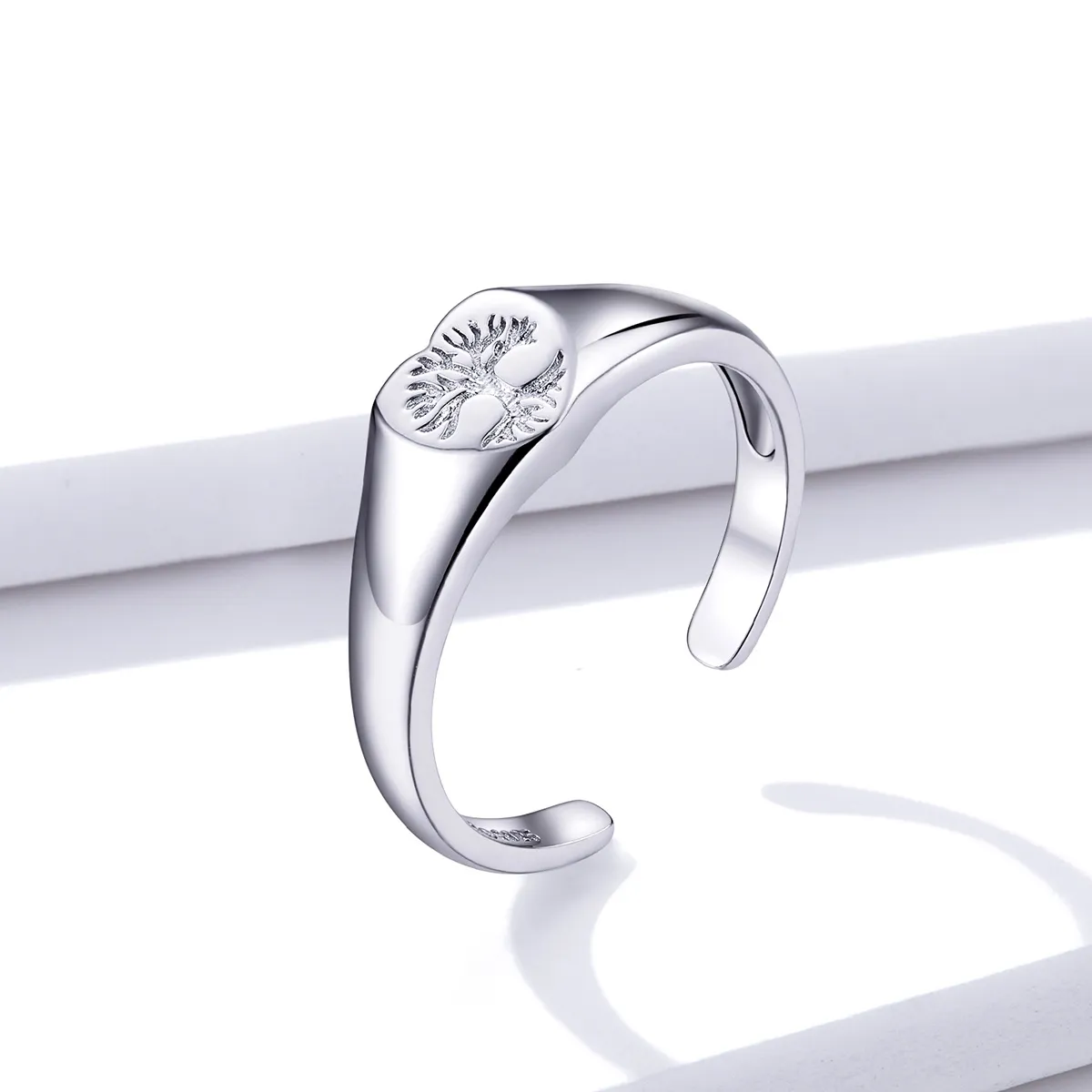 Pandora Style Silver Tree of Life Open Ring - BSR122