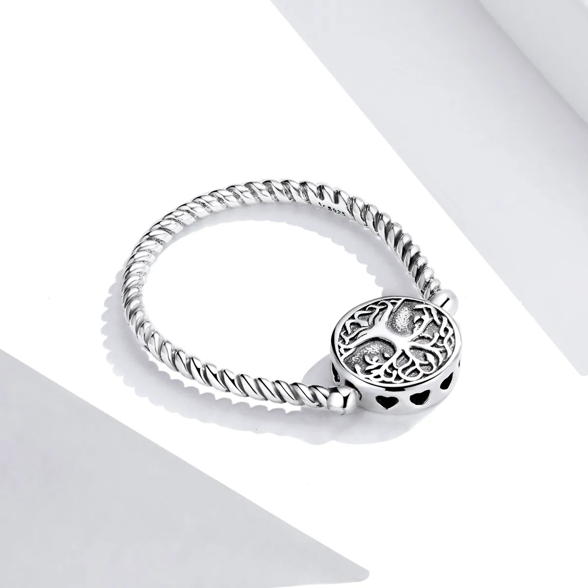 Pandora Style Silver Tree of Life Ring - SCR667