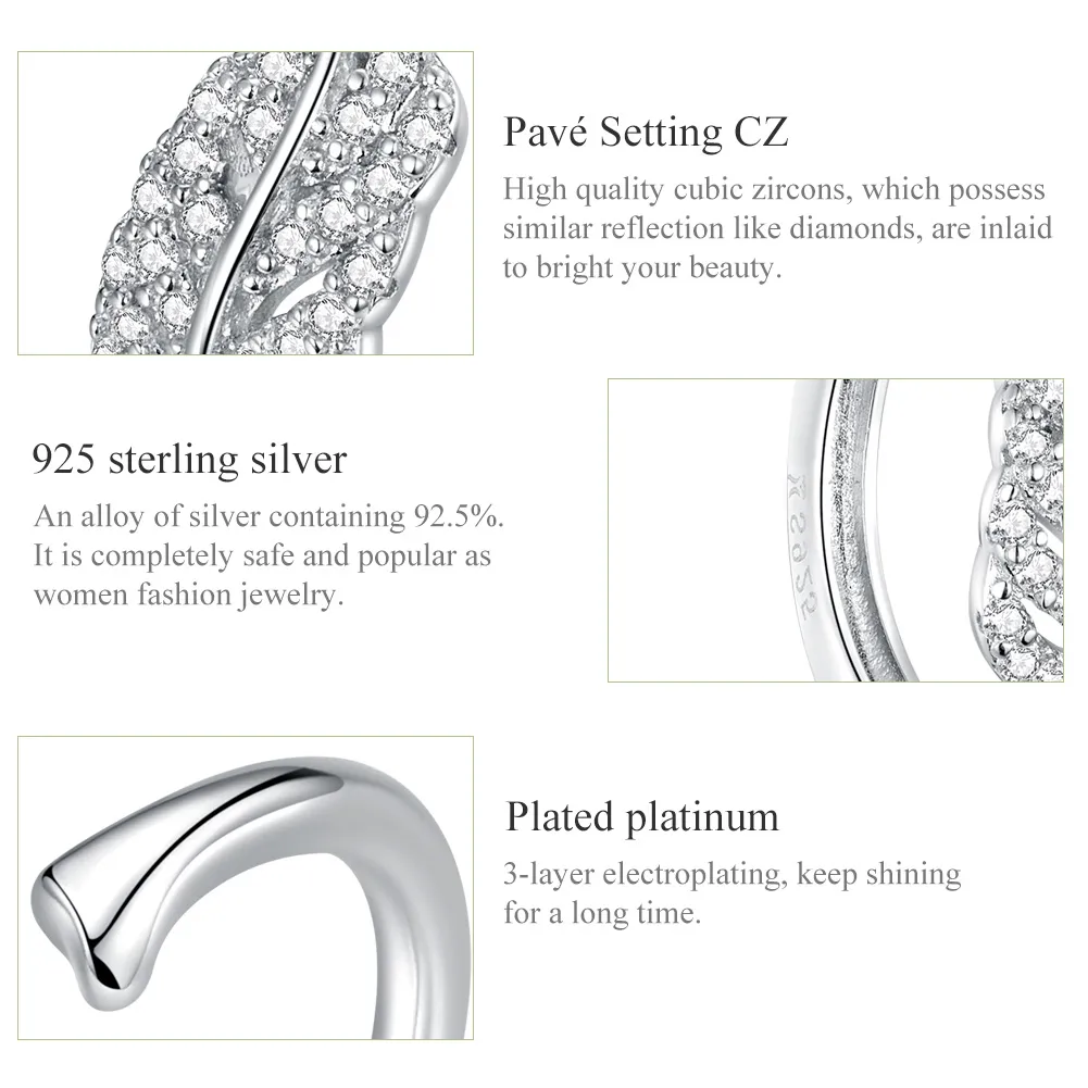 Pandora Style Feather Jewelry set - SET012