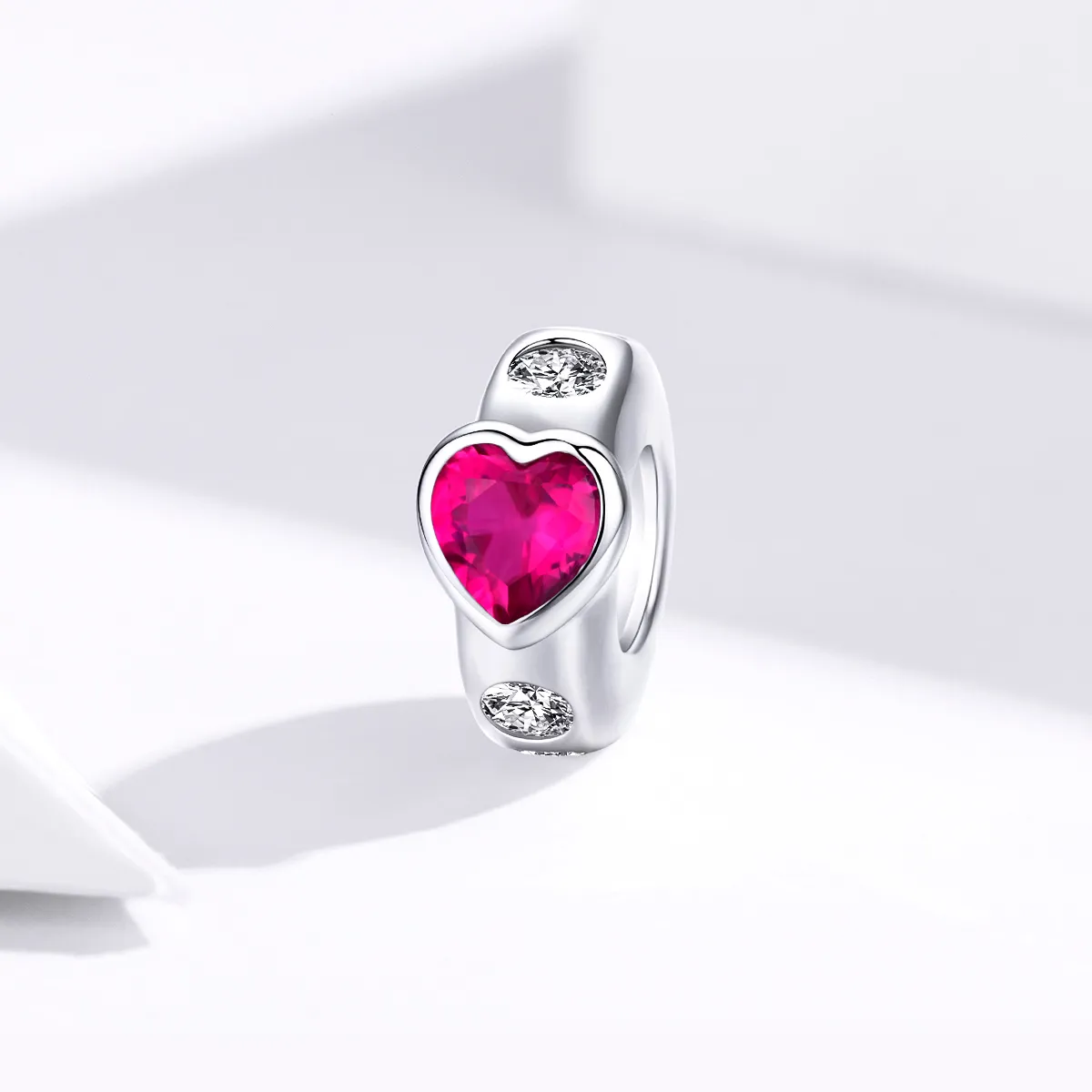 Pandora Style Silver Bright Love Spacer Charm - BSC123