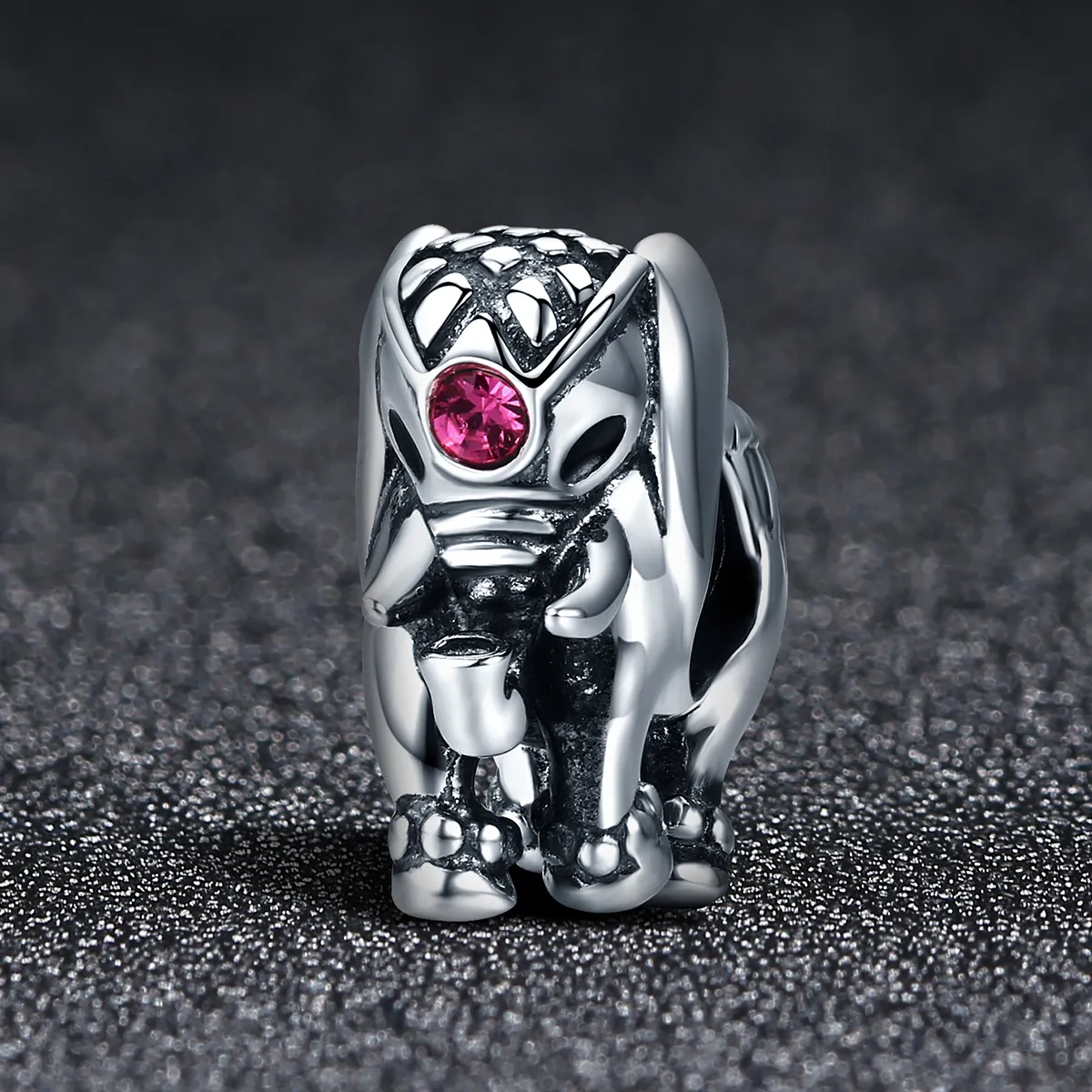 Pandora Style Silver Cute Baby Elephant Spacer Charm - SCC321