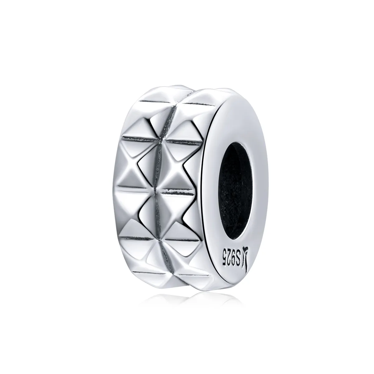 Pandora Style Silver Geometry Spacer Charm - SCC1789